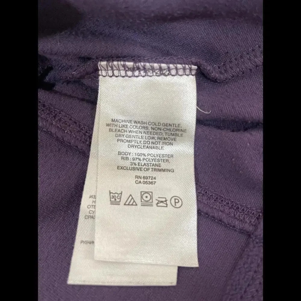 Women’s Columbia Fleece Purple 1/4 Zip Mock Neck Pullover Size Small - Picture 4 of 4